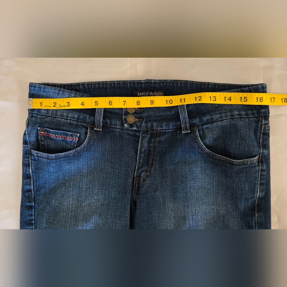 Vintage Levis Bermuda Shorts Jr's Sz 11 10" Inseam Low Rise - Picture 5 of 8